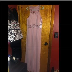 Rose gold color dress